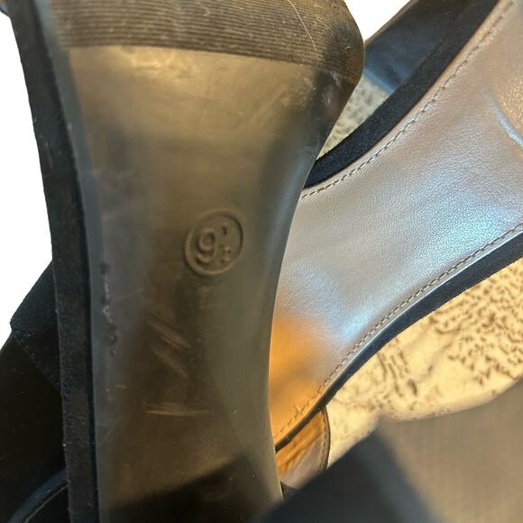 Merona LuLu Block Heels Open Toe Block Heel Womens Size 9.5 - Picture 8 of 9